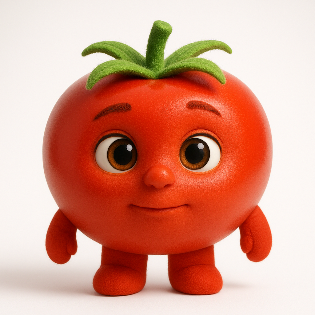 Tomato puppet character